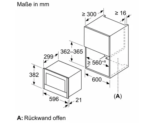 Встраиваемая микроволновая печь Neff NR4WR21N1 черный/нержавеющая сталь