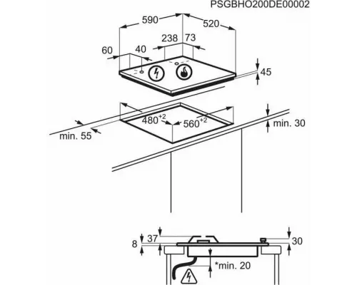 Встраиваемая варочная поверхность Electrolux KGG64362K