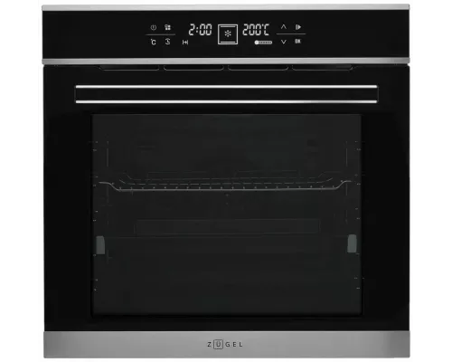 Духовой шкаф Zugel ZOE601X нержавеющая сталь/черный