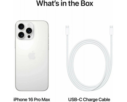 Смартфон Apple iPhone 16 Pro Max 1TB White Titanium (eSim) Смартфон Apple iPhone 16 Pro Max 1TB White Titanium (eSim)