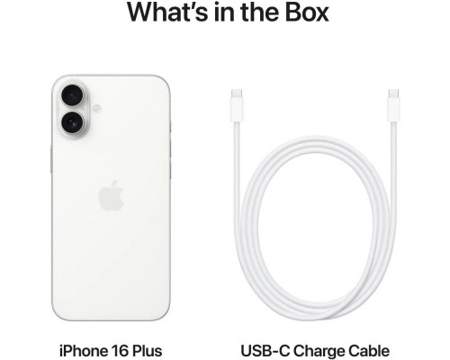 Смартфон Apple iPhone 16 Plus 256GB White (1Sim) Смартфон Apple iPhone 16 Plus 256GB White (1Sim)