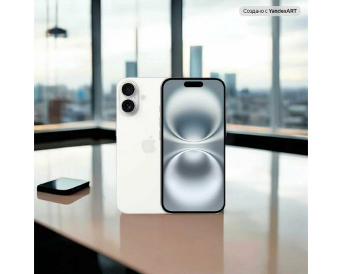 Смартфон Apple iPhone 16 256GB White (1Sim) Смартфон Apple iPhone 16 256GB White (1Sim)