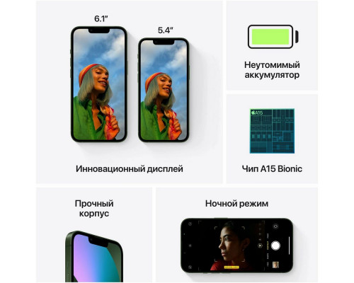 Смартфон Apple iPhone 13 512GB Red (1Sim) Смартфон Apple iPhone 13 512GB Red (1Sim)