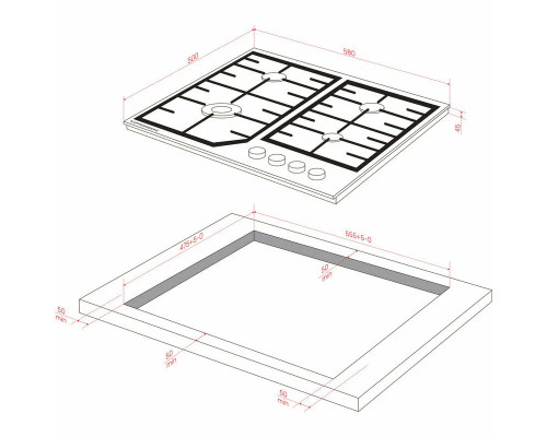 Варочная поверхность Kuppersberg FS 66 B черный Варочная поверхность Kuppersberg FS 66 B черный