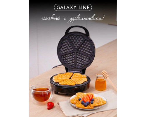 Вафельница Galaxy Line GL 2987 черный Вафельница Galaxy Line GL 2987 черный
