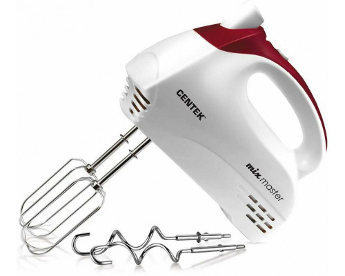 Миксер Centek CT-1117 белый/вишня Миксер Centek CT-1117 белый/вишня