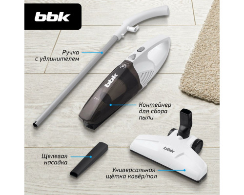 Вертикальный пылесос BBK BV2515 белый/серебро Вертикальный пылесос BBK BV2515 белый/серебро
