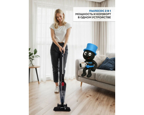 Вертикальный пылесос BBK BV2901 черный/красный Вертикальный пылесос BBK BV2901 черный/красный