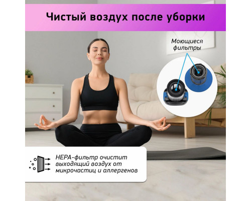 Вертикальный пылесос BBK BV3001 синий/серый Вертикальный пылесос BBK BV3001 синий/серый