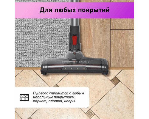 Вертикальный пылесос BBK BV3002 красный/серый Вертикальный пылесос BBK BV3002 красный/серый