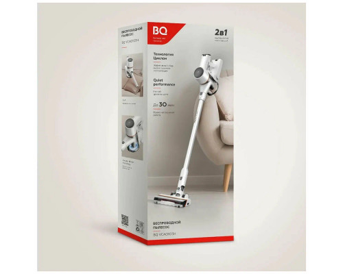 Вертикальный пылесос BQ VCA0103H белый/черный Вертикальный пылесос BQ VCA0103H белый/черный