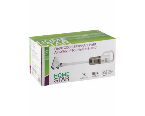Вертикальный пылесос HOMESTAR HS-1027 белый Вертикальный пылесос HOMESTAR HS-1027 белый