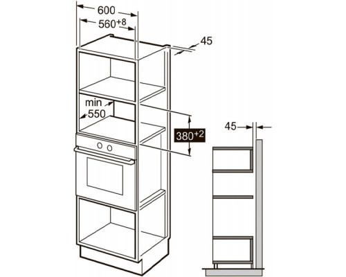 Встраиваемая микроволновая печь Kuppersberg HMW 650 BL Встраиваемая микроволновая печь Kuppersberg HMW 650 BL