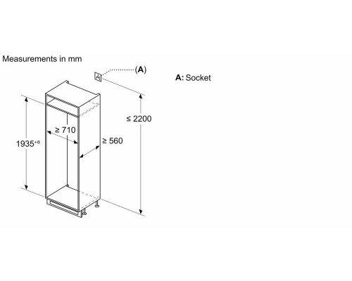 Встраиваемый холодильник Bosch KBN96NSE0 Встраиваемый холодильник Bosch KBN96NSE0