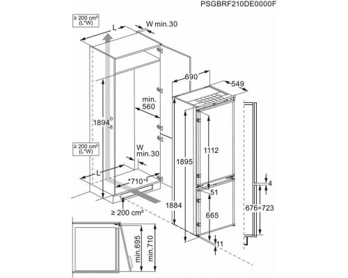 Встраиваемый холодильник Electrolux ENP7TD75S Встраиваемый холодильник Electrolux ENP7TD75S