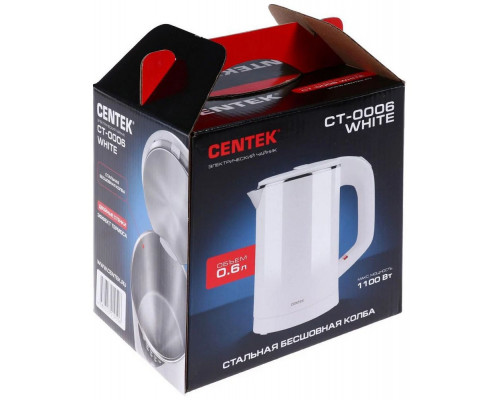 Чайник Centek CT-0006 белый Чайник Centek CT-0006 белый