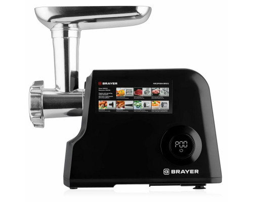 Мясорубка BRAYER BR1612 черный Мясорубка BRAYER BR1612 черный