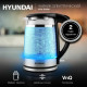 Чайник Hyundai HYK-G3036 черный/прозрачный