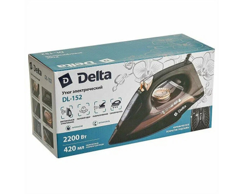 Утюг DELTA DL-152 черный с золотым Утюг DELTA DL-152 черный с золотым