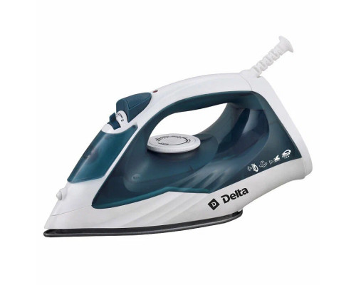 Утюг DELTA DL-153 белый с бирюзовым Утюг DELTA DL-153 белый с бирюзовым