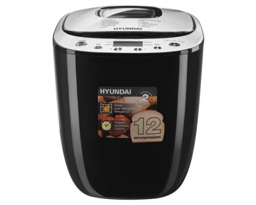 Хлебопечь Hyundai HYBM-P0212 черный/серебристый