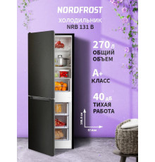 Холодильник Nordfrost NRB 131 B черный