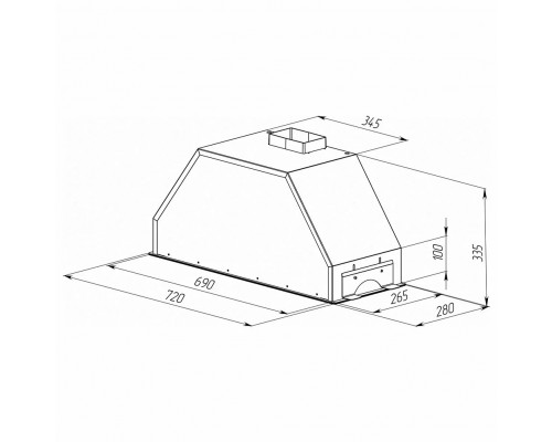 Встраиваемая вытяжка Zigmund & Shtain K 014.7 W белый Встраиваемая вытяжка Zigmund & Shtain K 014.7 W белый