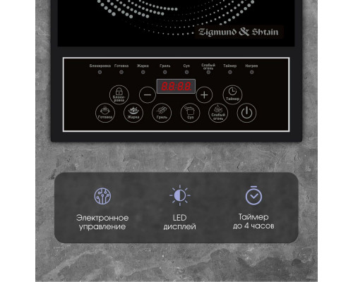 Настольная плита Zigmund & Shtain ZIP-557 Настольная плита Zigmund & Shtain ZIP-557