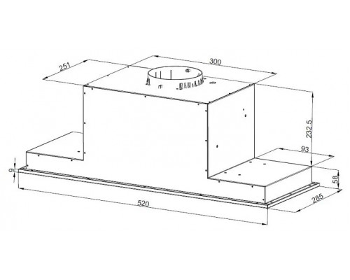 Встраиваемая вытяжка Korting KHI 6777 GB Встраиваемая вытяжка Korting KHI 6777 GB