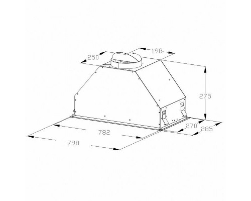 Встраиваемая вытяжка KORTING KHI 9828 GN Встраиваемая вытяжка KORTING KHI 9828 GN