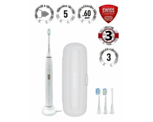 Зубная щетка электрическая Polaris PETB 0701 TC белый