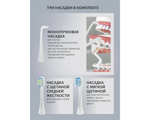 Зубная щетка электрическая Polaris PETB 0701 TC белый