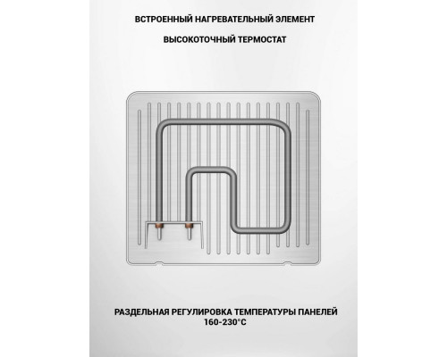 Гриль POLARIS PGP 2302D серебристый Гриль POLARIS PGP 2302D серебристый