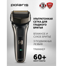 Бритва Polaris PMF 1013RC черный/серебристый