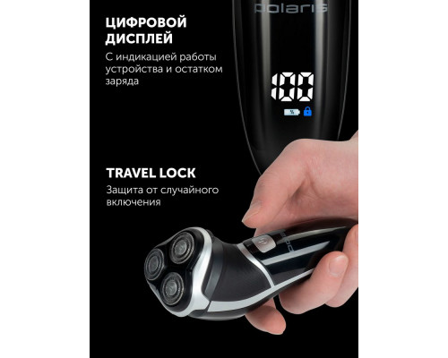 Бритва Polaris PMR 0421RC черный Бритва Polaris PMR 0421RC черный