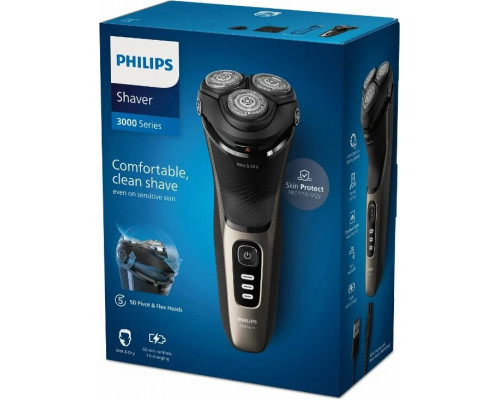 Бритва Philips S3242/12 черный/серебристый Бритва Philips S3242/12 черный/серебристый