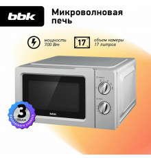 Микроволновая печь BBK 17MWS-784M/B серебряный