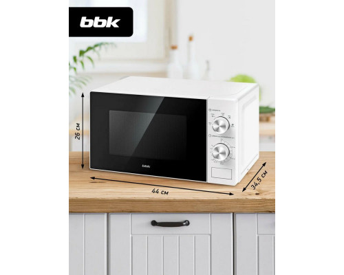Микроволновая печь BBK 20MWS-763M/W белый Микроволновая печь BBK 20MWS-763M/W белый