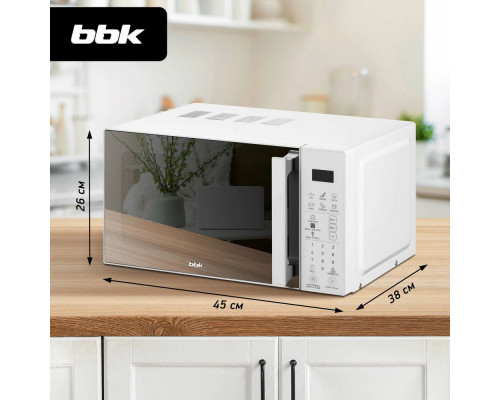 Микроволновая печь BBK 20MWS-805S/W белый Микроволновая печь BBK 20MWS-805S/W белый