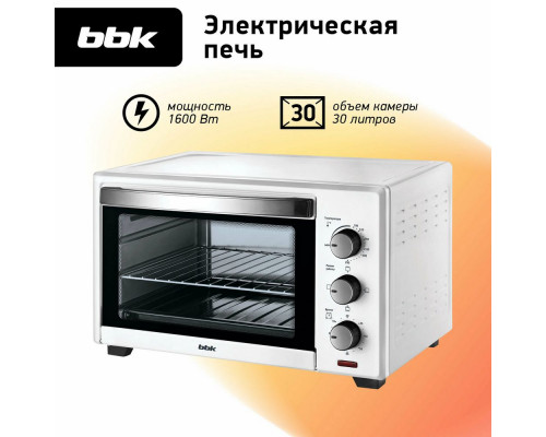 Мини-печь BBK OE3027M белый Мини-печь BBK OE3027M белый