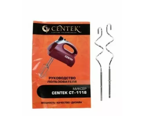 Миксер Centek CT-1118 хром/вишня