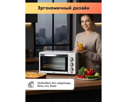 Мини-печь BBK OE3027M белый