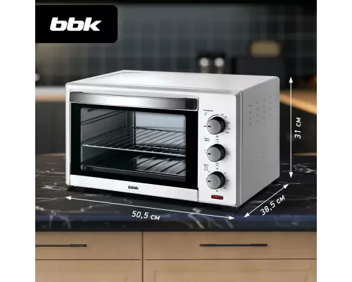 Мини-печь BBK OE3027M белый