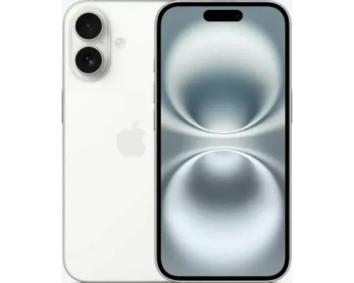 Смартфон Apple iPhone 16 128GB White (1Sim)