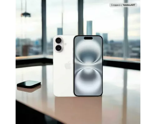 Смартфон Apple iPhone 16 256GB White (1Sim)