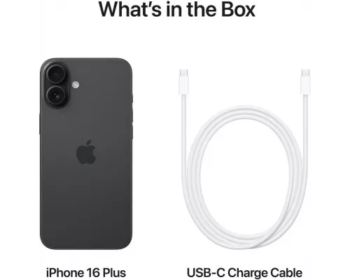 Смартфон Apple iPhone 16 Plus 128GB Black (1Sim)