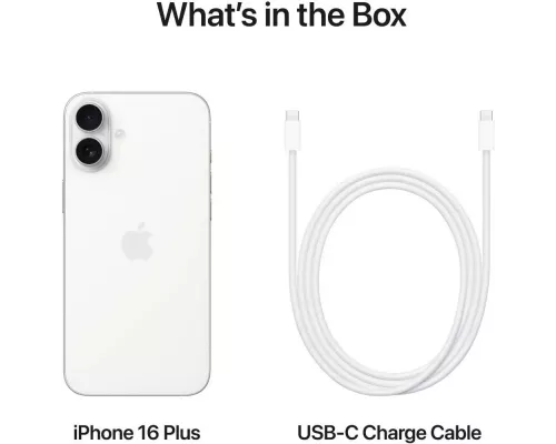 Смартфон Apple iPhone 16 Plus 256GB White (1Sim)