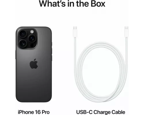 Смартфон Apple iPhone 16 Pro 128GB Black Titanium (2Sim)