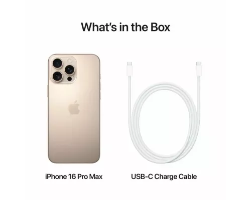 Смартфон Apple iPhone 16 Pro Max 256GB Desert Titanium (eSim)