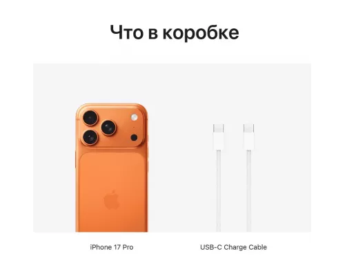 Смартфон Apple iPhone 17 Pro 512GB Cosmic Orange (eSim)